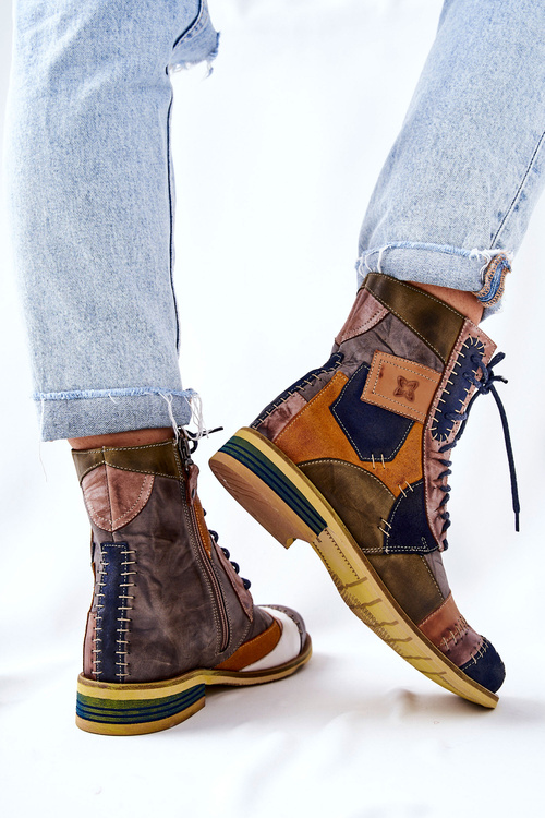 Boty Kožené Maciejka Různobarevné 05095-39