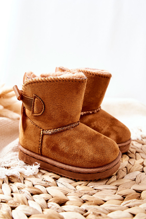Izolované topánky pre deti snehové topánky khaki funky