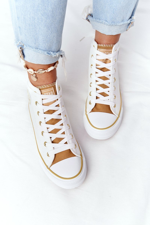 Dámske vysoké tenisky Veľká hviezda HH274450 biela