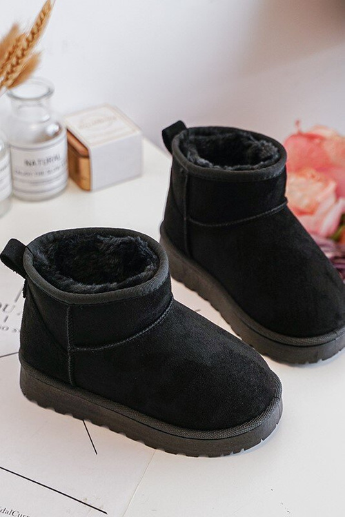 Detské snehové topánky izolované čierna Nallita