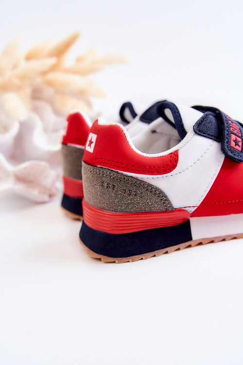 Dětská sportovní obuv Memory Foam Big Star JJ374256 Námořnická modro-červená