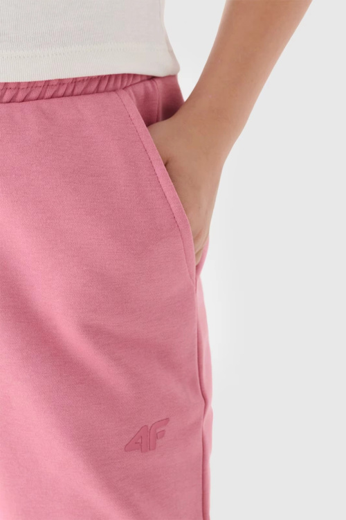 Dívčí Dresové Kalhoty Joggery 4F Růžové 4FJWMM00TTROF0828-56S