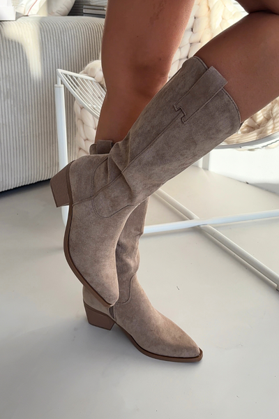 Dámske Koničkové čižmy Khaki Jazelle