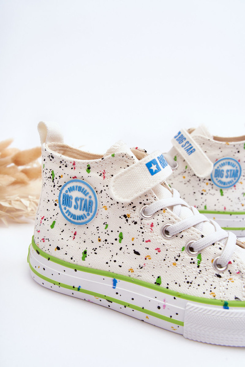 Dětské Vzorované Tenisky Big Star LL374049 Bílé