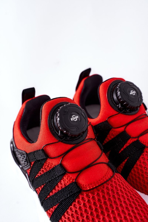 Dětské Sportovní Boty S Knoflíkem ABCKIDS červené