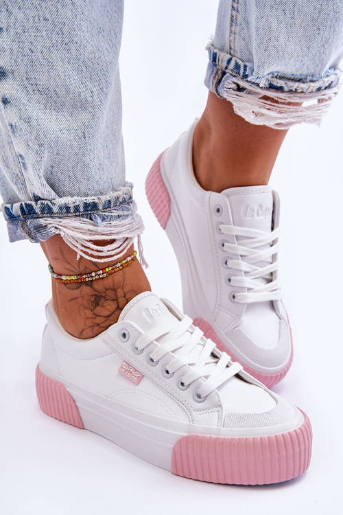 Kožené Sportovní boty Lee Cooper LCW-23-31-1787L Bílé