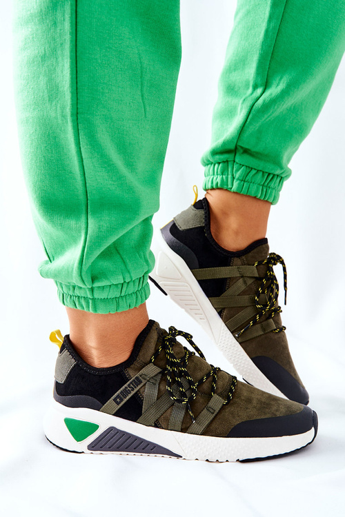 Pamäťová pena veľká hviezda II274308 Khaki Športové topánky