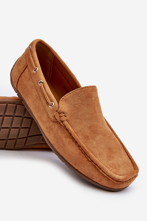 Mužské semišové nacpané mokasíny Camel Rayan