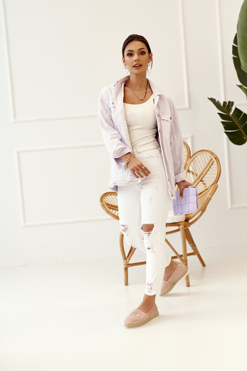 Dámské Espadrilky Na Slaměné Platformě Růžové Febi