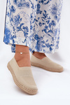 Dámské Espadrilky S Pletením Vinceza 13624 Béžové