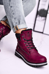 Dámské Turistické Kotníkové Boty Burgundske Grunders