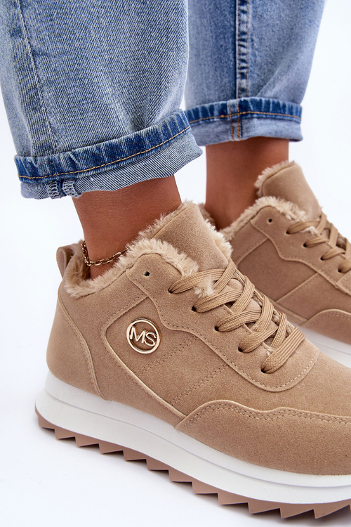 Izolované kožené športové topánky na platforme Dark Boon Adite