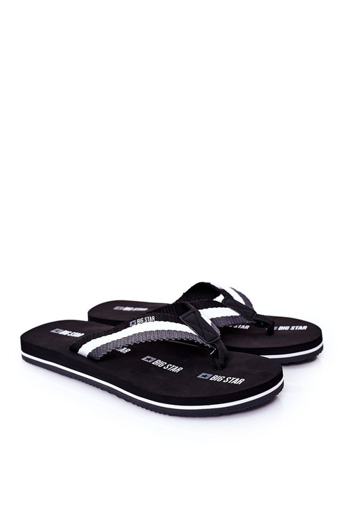 Pánske flip -flops veľká hviezda HH174828 čierna