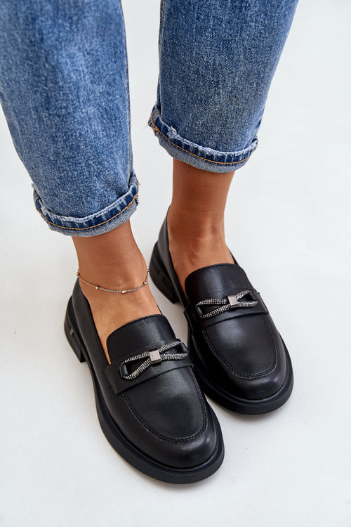 Dámske Mokasíny Z Prírodnej Kože Vinceza 62181 Čierne