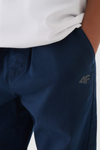 Chlapčenské Casual Hladké Jogger Nohavice 4F Tmavomodré 4FJWMM00TTROM0812-31S