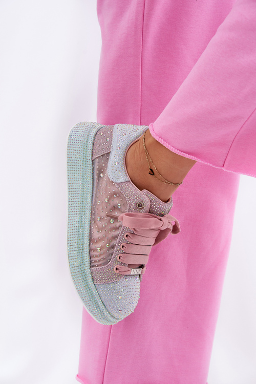 Zdobené sneakersy na platformě GOE RR2N4009 Multikolor