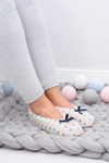 Ballerina Women Beige Slippers In Dots SOXO