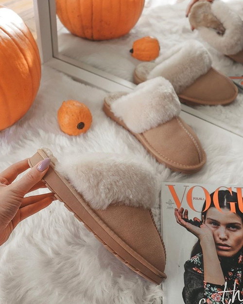 Dámské papuče béžové Mirendy