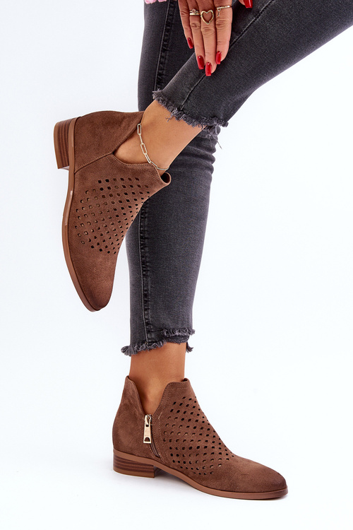 Ženské semišové topánky pre béžu Belliano