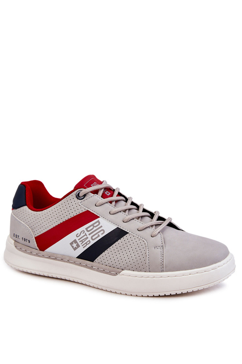 Klasické pánské sportovní boty Memory Foam Big Star KK174056 Šedá