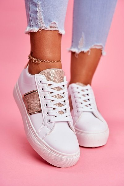 Dámske športové topánky biele pokračujte