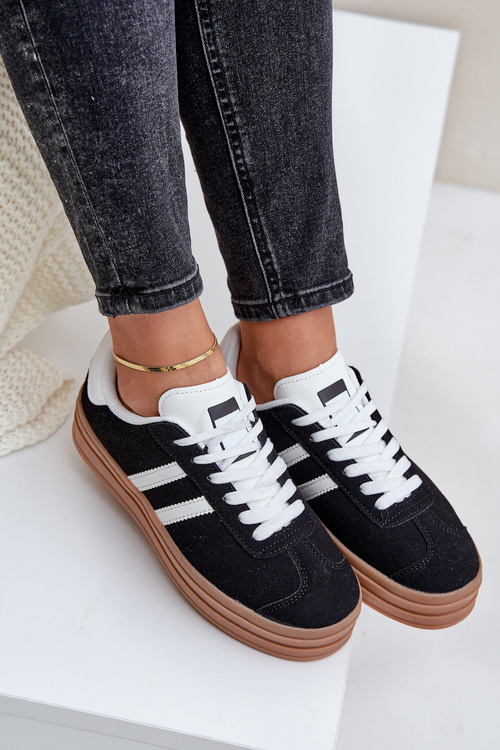 Dámské tenisky na platformě černé Egelia