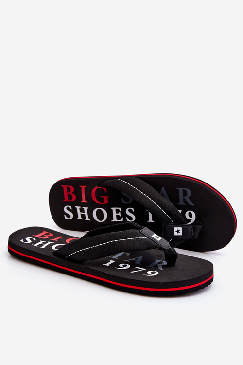Pánske flip -flops Big Star LL174614 čierna