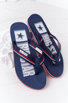 Dámska flip -flops veľká hviezda HH274A059 NAVY BLUE
