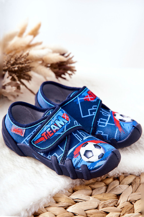 Befado Boty na suchý zip 273X321 Modrá