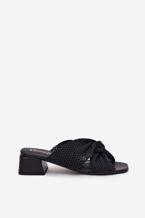 Dámské sandály na klínku Maciejka 06955-01 černé