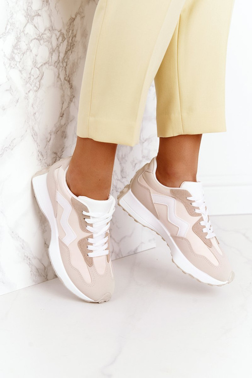 Dámská Sportovní Obuv Sneakersy Béžove Move On