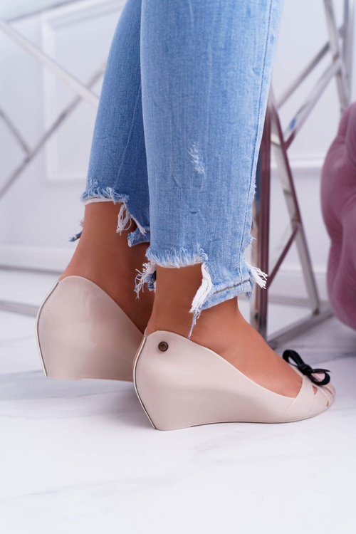 Lu boo gumy lakované baleríny Meliski Sense Beige