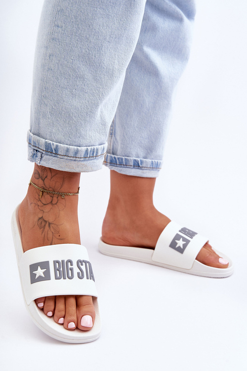 Dámské Nazouváky Big Star FF274A199 Bílé