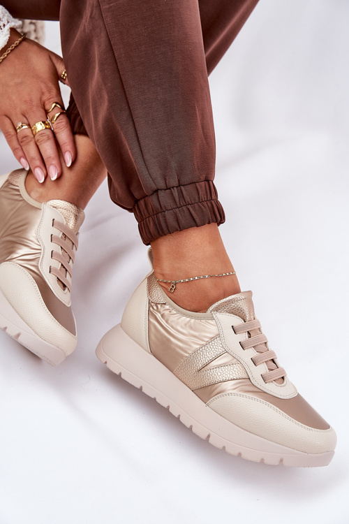 Dámské Sportovní Boty Na Platformě Vinceza 58510 Zlaté