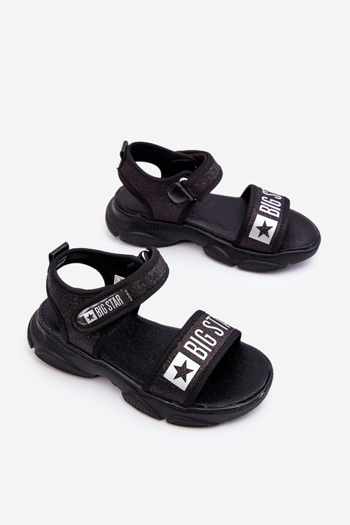 Dětské sandály na suchý zip Big Star LL374192 Černá