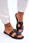 Módny vegánsky flip -flops Zaxy JJ285263 čierny