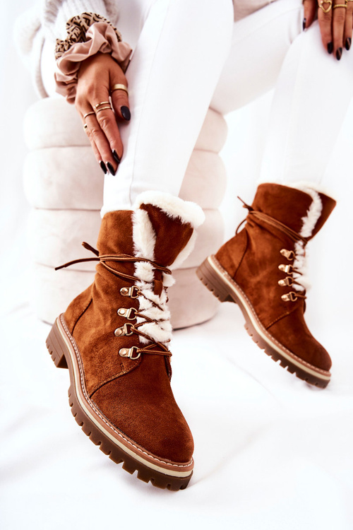 Boty Trapper Zateplené Camel Nelby