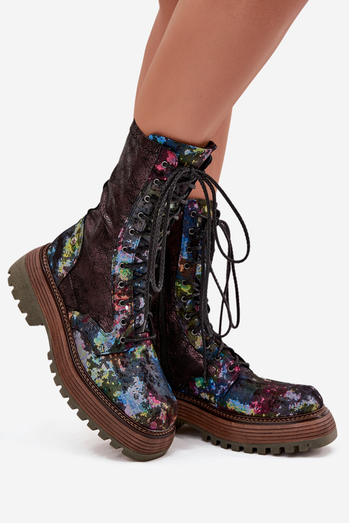 Dámske Kožené Workery Maciejka 06203-39 Multikolor