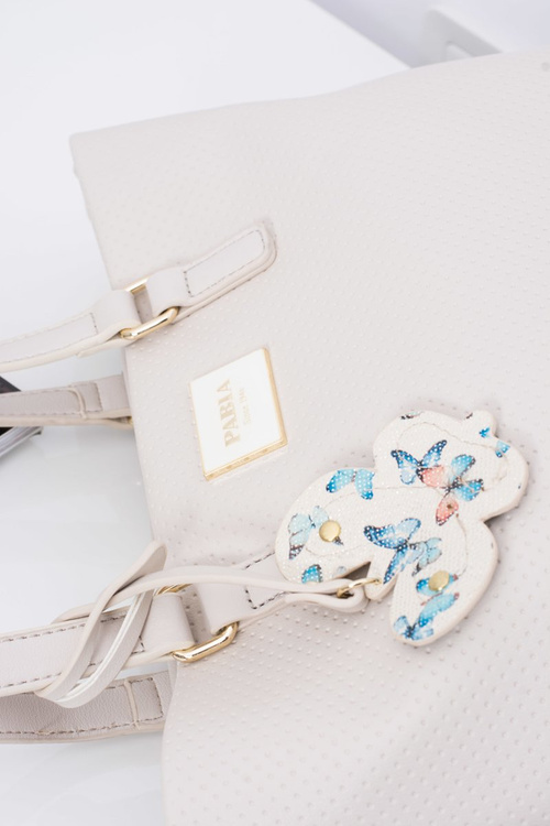 Women's Handbag Beige Shopper Bag for Hand