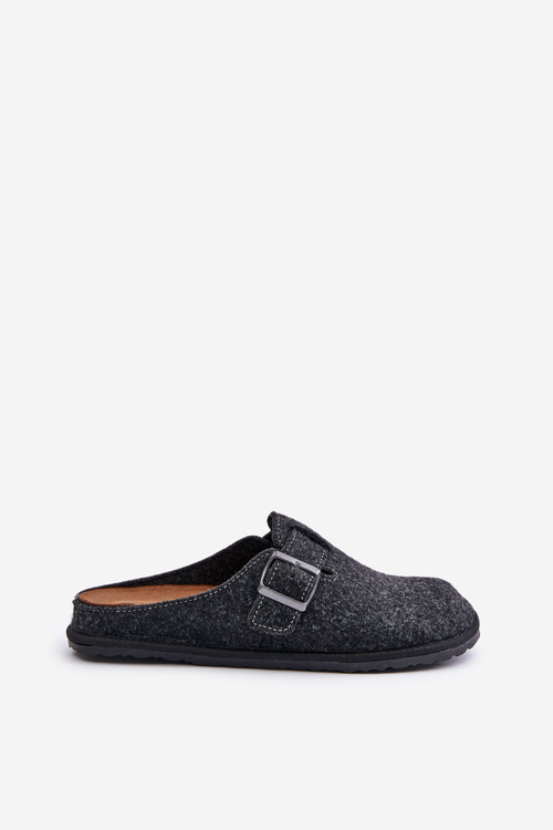 Pohodlné Pánské Pantofle S Přezkou Inblu Grafitové SI000019