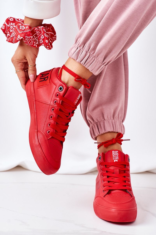 Dámská Zateplená Sportovní Obuv Big Star EE274354 Červené