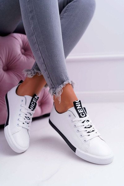 Ženský biely čierny popruh nigrid