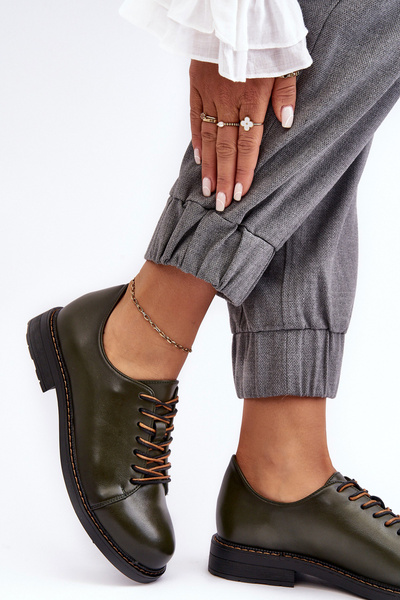 Dámske tmavo zelené topánky LAUSUUDE