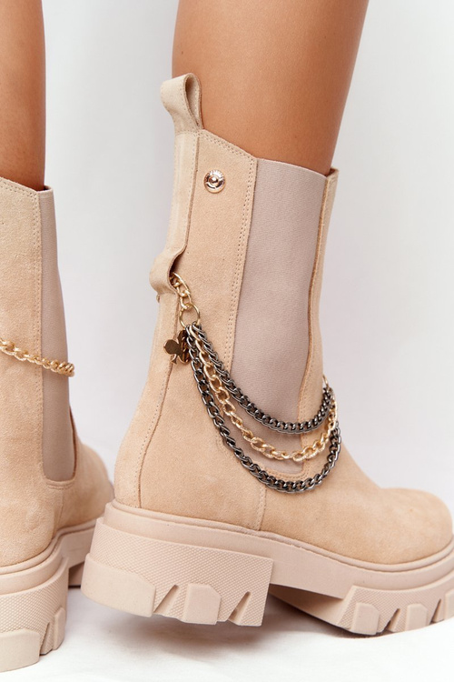 Semišové Boty Pérka Lewski Shoes 2998-0 Sandové