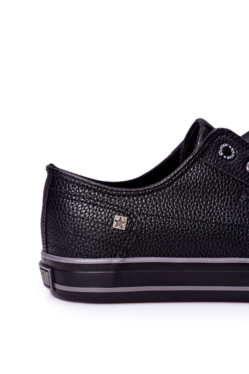 Pánské Kožené Tenisky Big Star II174002 Černé