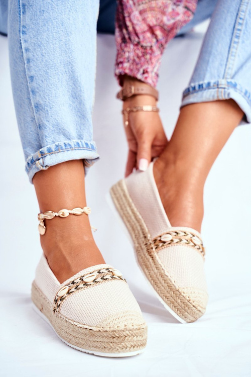 Dámské Espadrilky Béžové Mindi