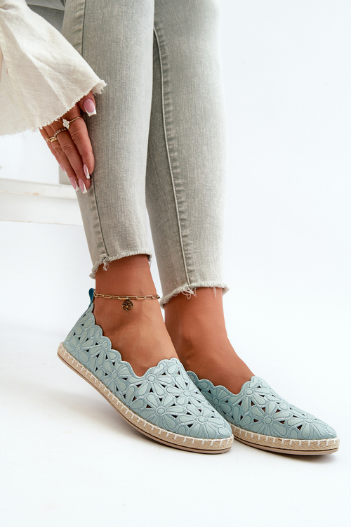 Dámske bielé kvetinové slip-on baleríny Vennice