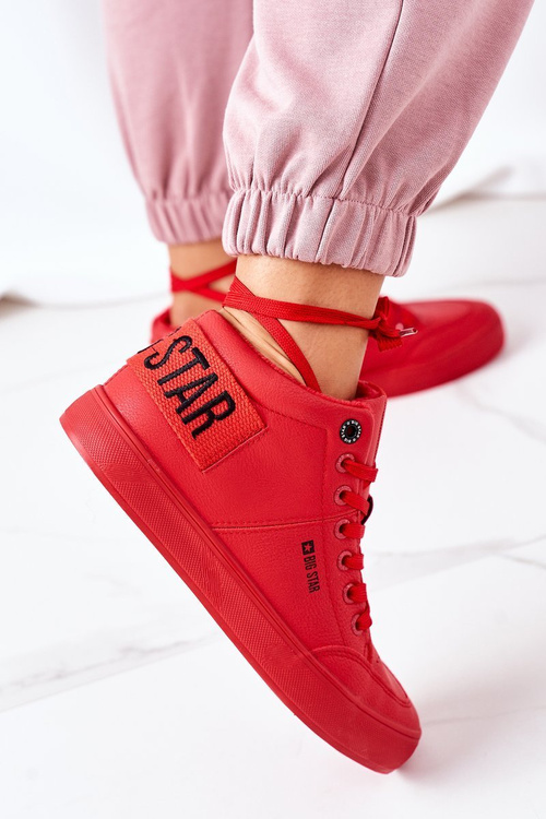 Dámska izolovaná športová topánka veľká hviezda EE274354 červená