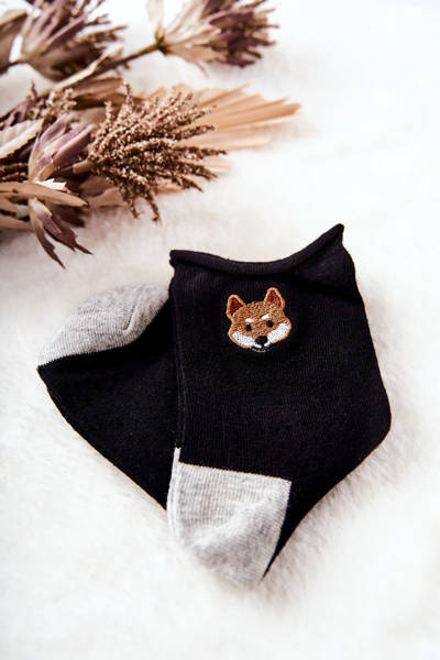 Detské ponožky Black Lisek