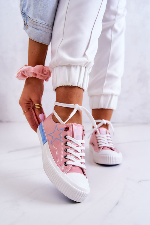 Dámske nízke tenisky Veľká hviezda JJ274385 Pink